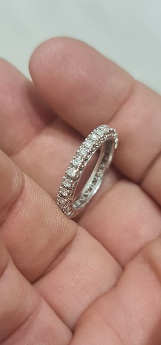 Inel aur Eternity diamante F-G VS1