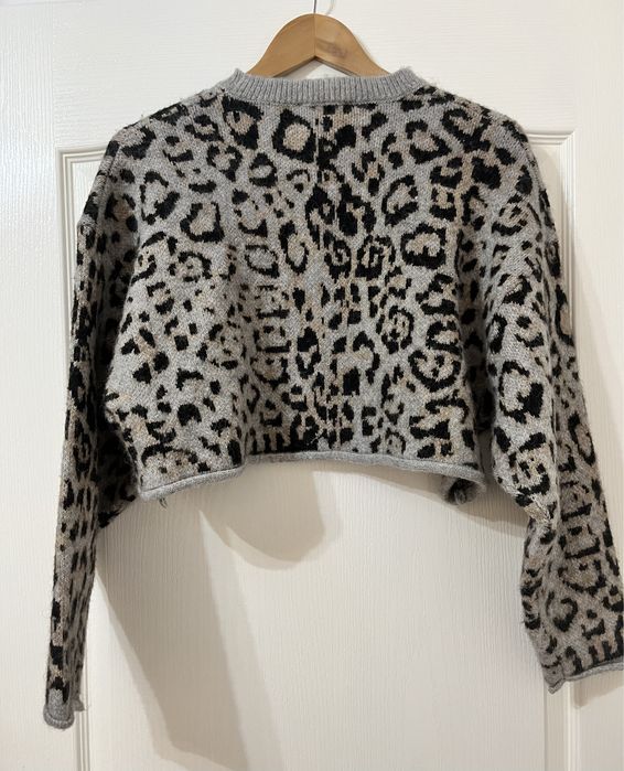 Pulover animal print Zara, nou cu eticheta, S