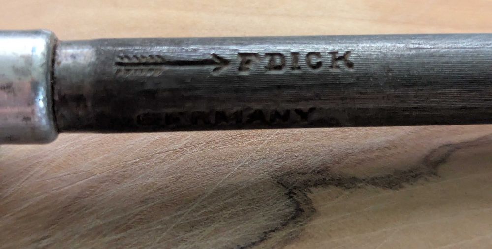 Cutite vechi de bucatarie Zwilling, Solingen, masat F. Dick