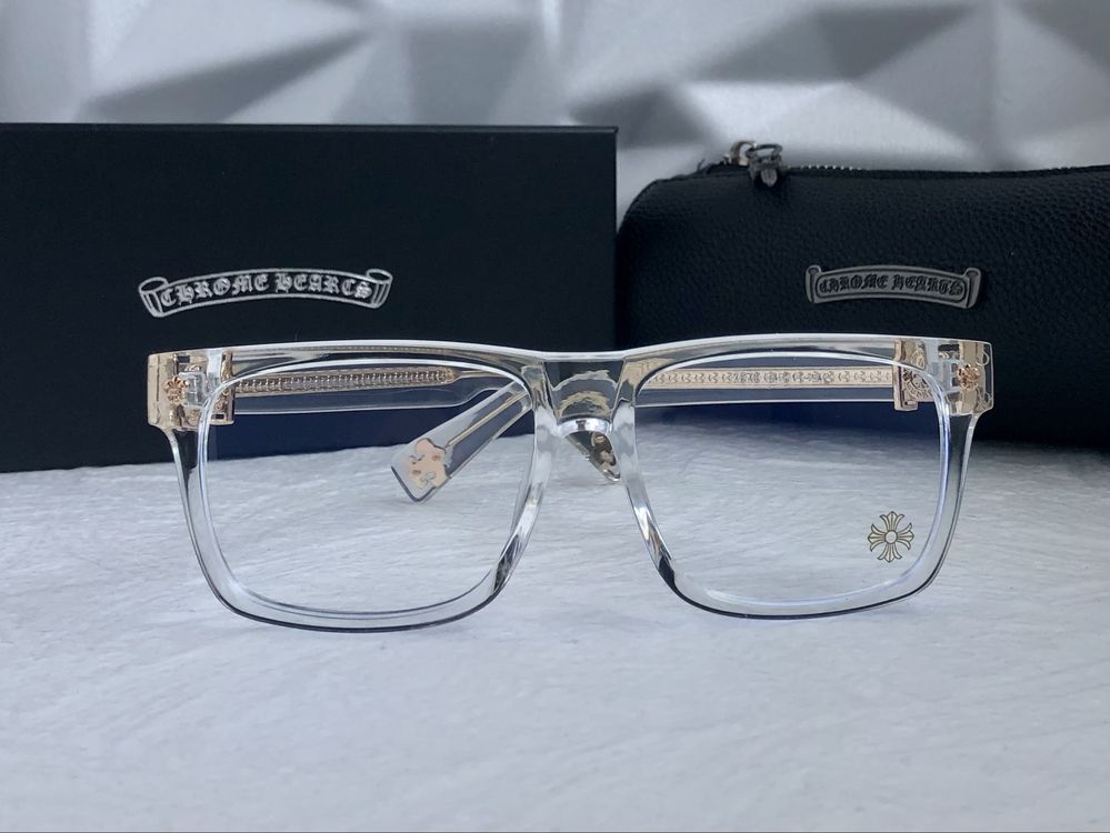 Очила за компютър Диоптрични рамки прозрачни слънчеви chrome hearts