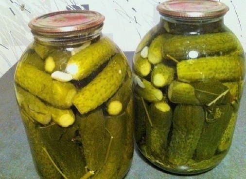 Огурцы  соленые 3 литра