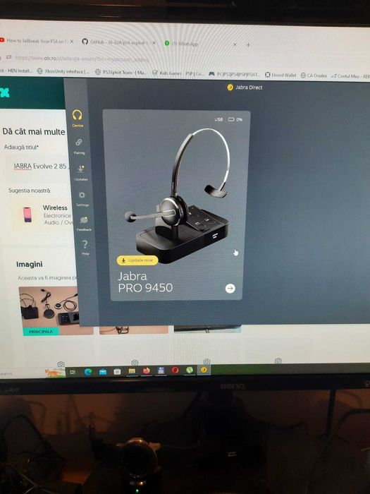 JABRA Evolve 2 85 , Evolve 2 65, pro 9450 , jabra evo link incarcator
