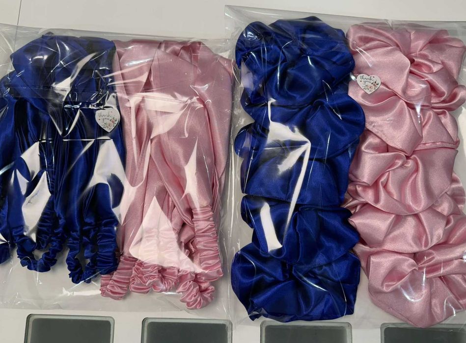 Лента за глава и скрънчита - ръчна изработка, различни цветове