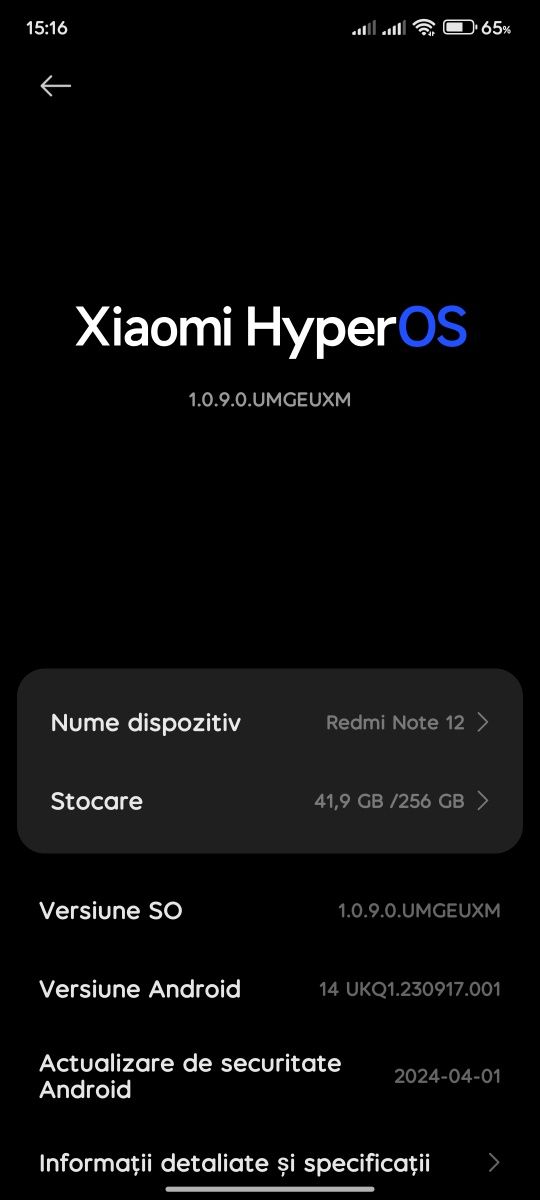 Vând/schimb Xiaomi Note 12, 256gb, 8gb RAM