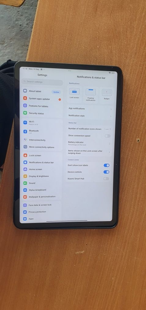 Mi pad 6 128talik 144 hz ekran abmen ham bor