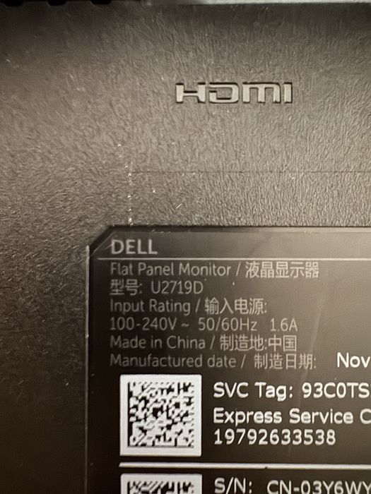 Monitor Dell 27inch QHD