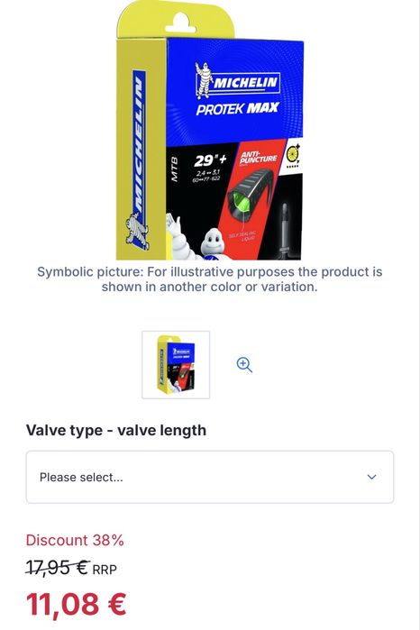 Michelin Protek Max Inner Tube - 29" | MTB | 2.45-3.00"