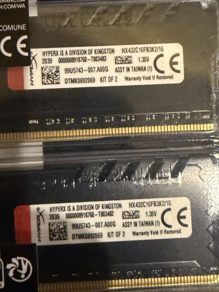 16gb RAM Kingston Fury