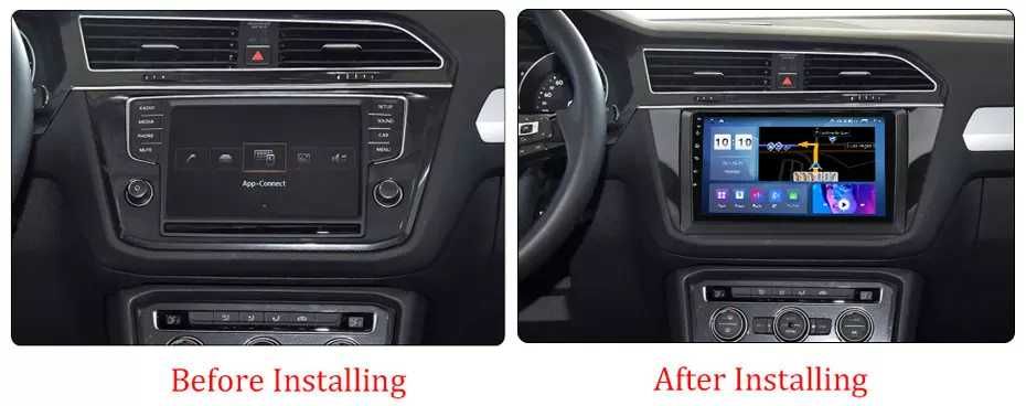 Navigatie Android 14 VW Tiguan 2017 +  YouTube CarPlay + CAMERA