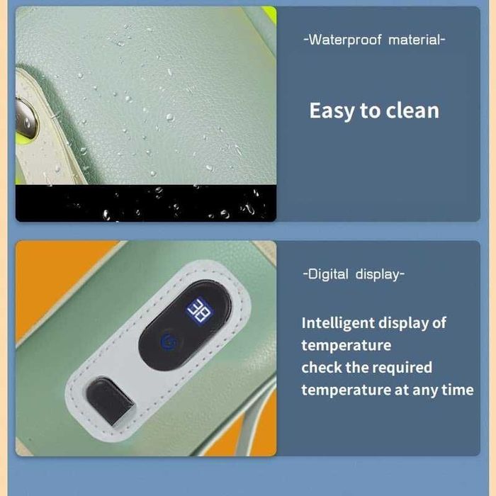 Преносим дигитален нагревател за шишета-зелен