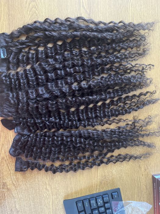 Extensii clip par cret natural saten inchis