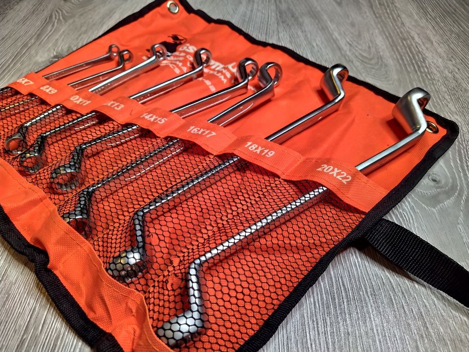 Set 8 bucati chei inelare cotite 6-22mm CR-V