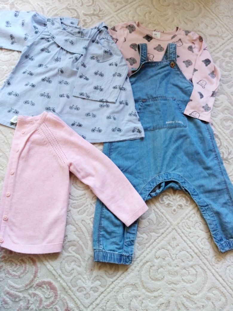 Дрехи за момиче-панталони, блузки, елечета, комплекти р-ри до 3 години