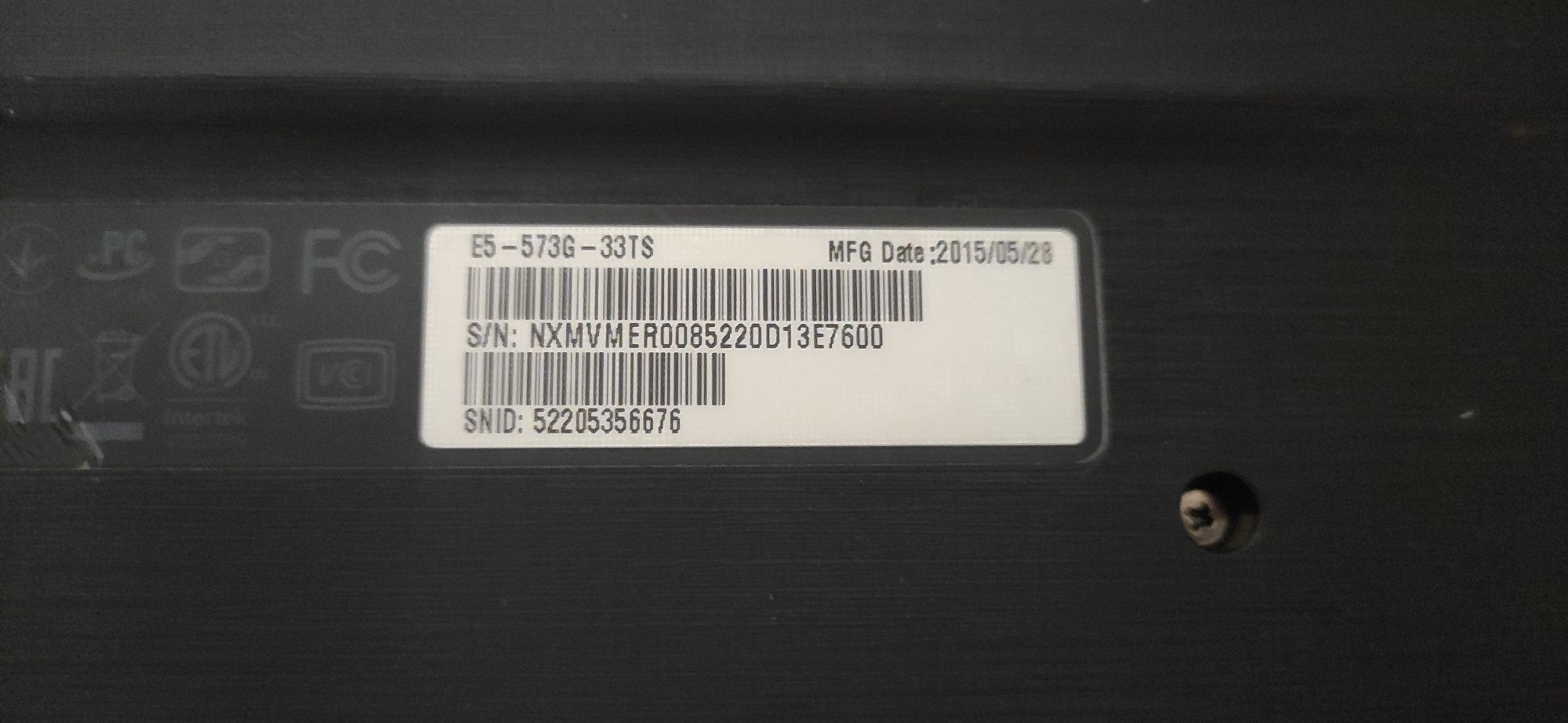 Ноутбук Acer Aspire e15