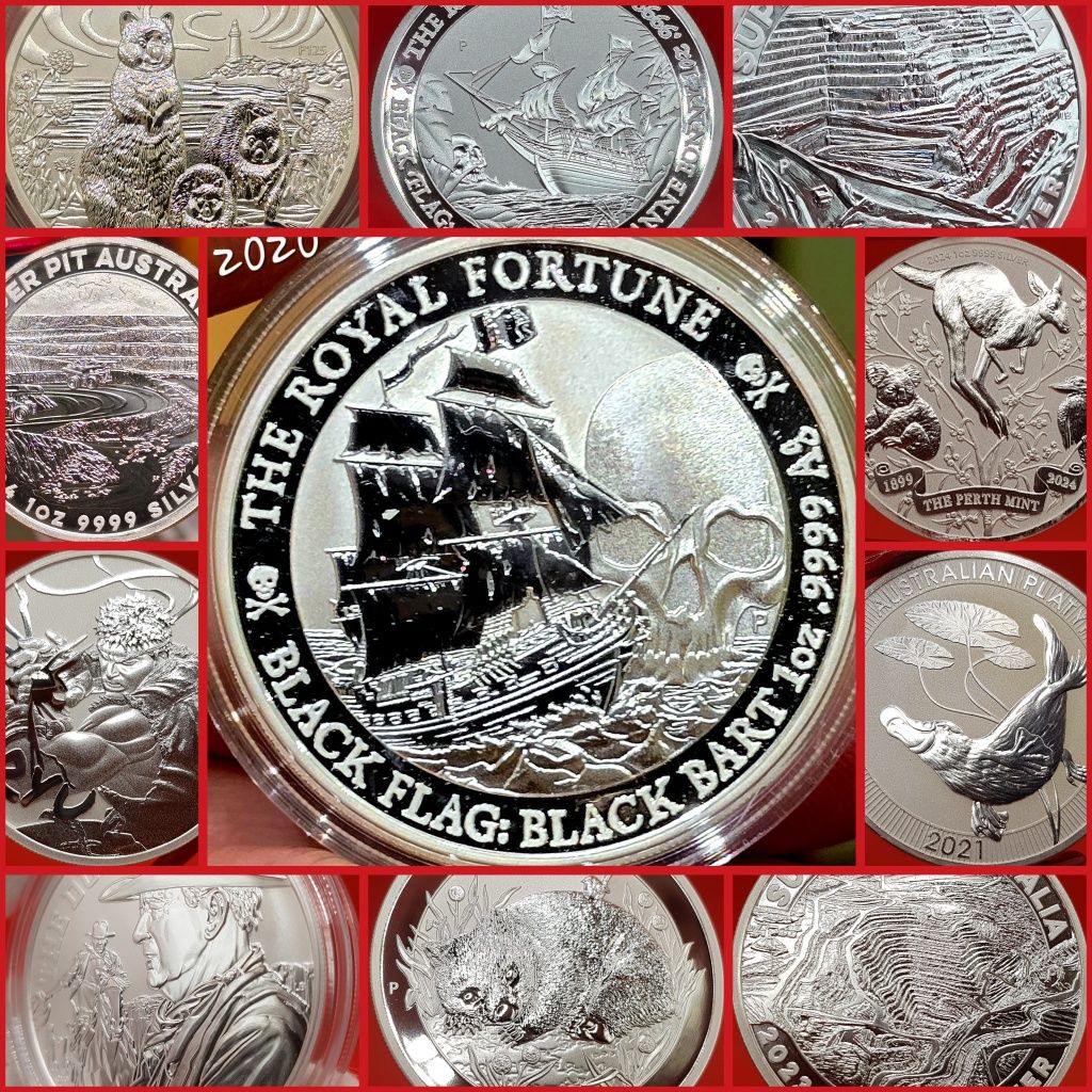 Perth Mint Black Flag Quokka SuperPit  monede lingou argint 999 pur