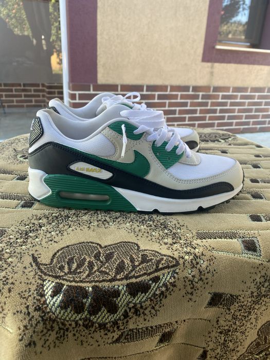 Air max 90 white and gren