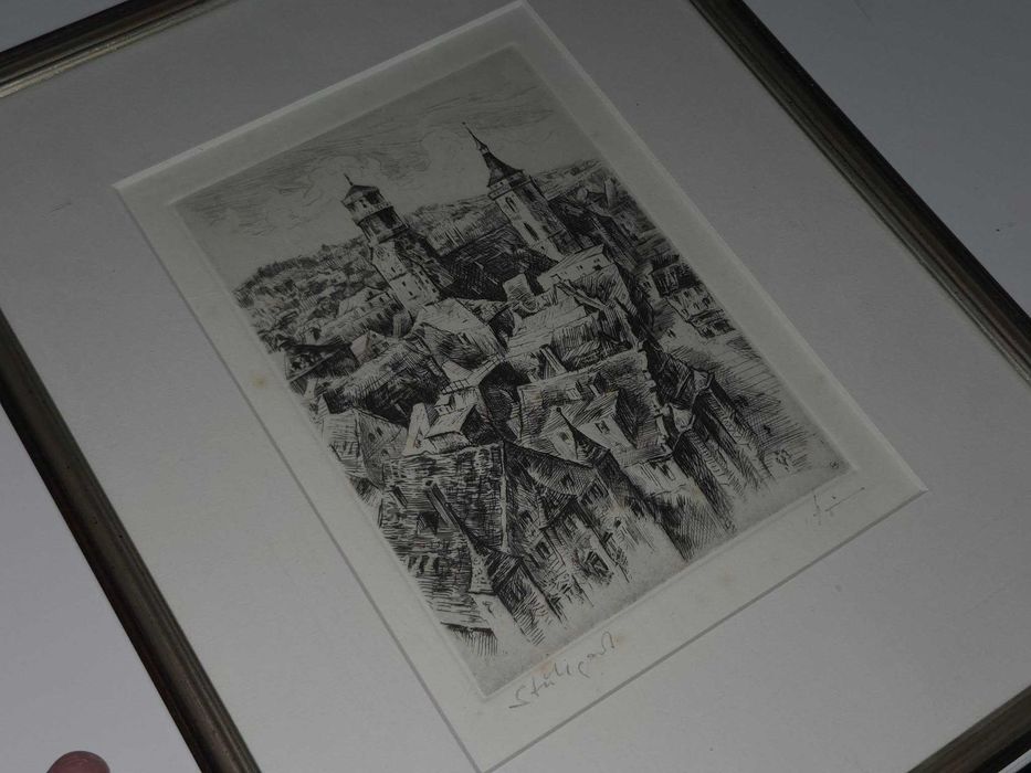 Lot vintage de 2 litografii interesante