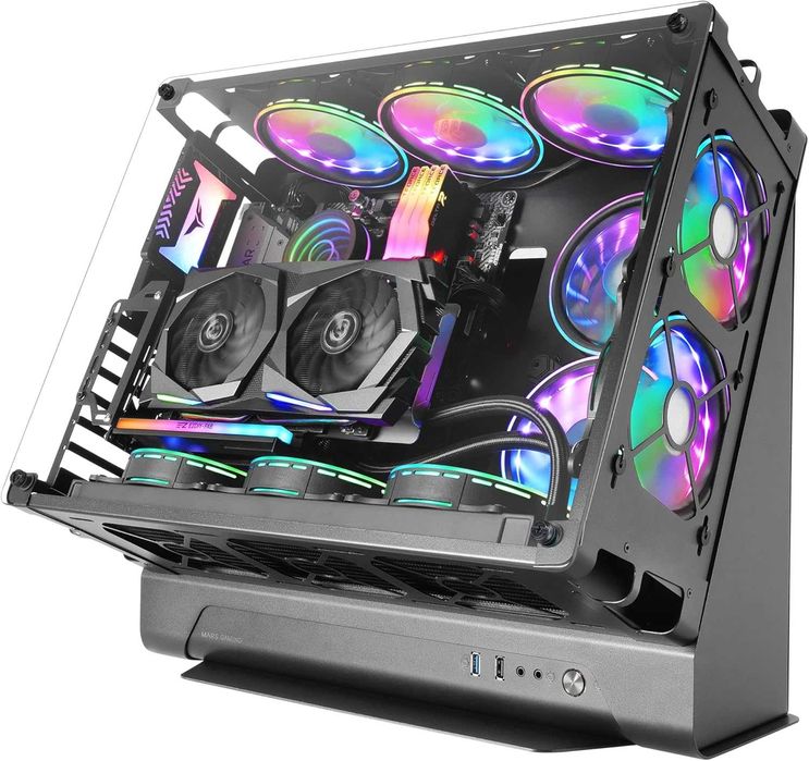 Mars Gaming MCB ATX XL PC Gaming Case Black Modulara Open Benchmark