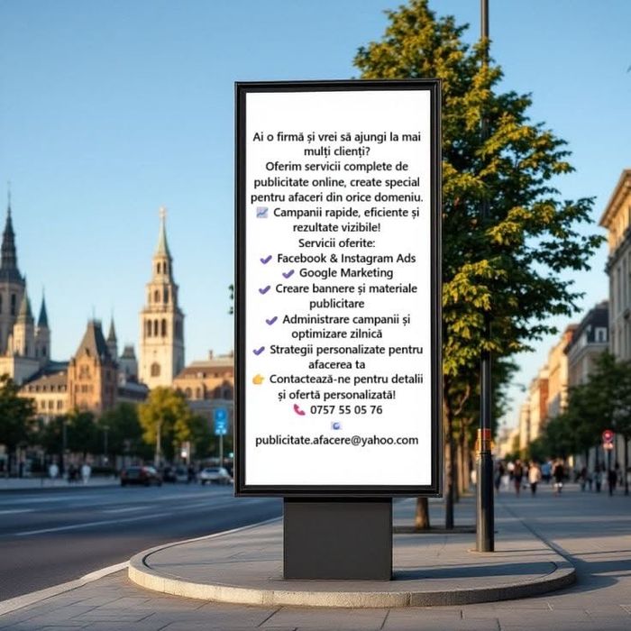 Suport în Promovare și Publicitate pentru Firme