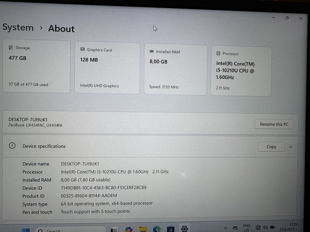 Asus Zenbook ux434