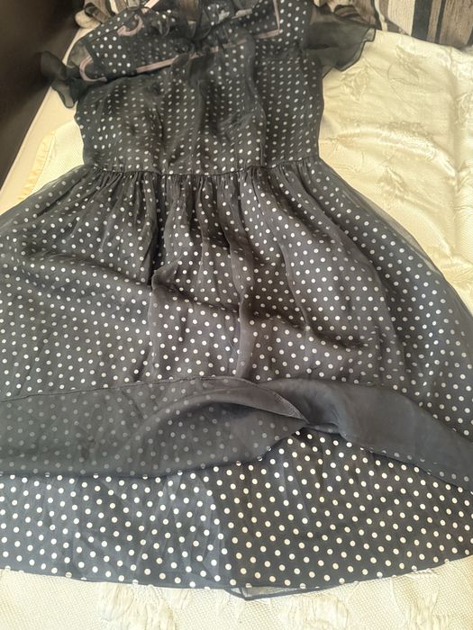 Коприна и сатен - уникална рокля М размер