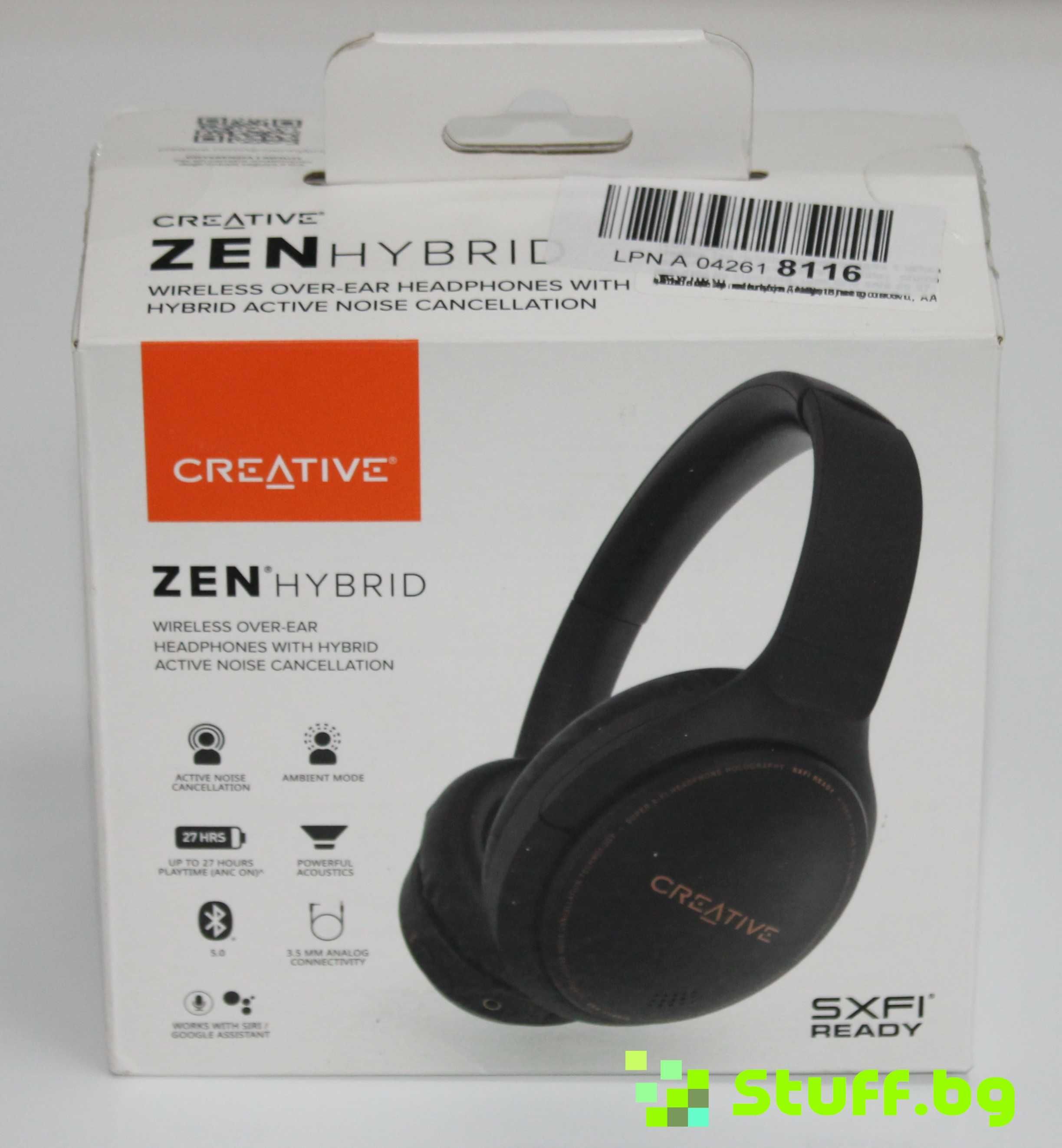 Безжични Слушалки Creative ZEN HYBRID Hi-Fi PC/Audio Bluetooth 5.0