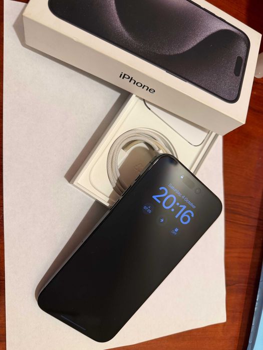 Iphone 15 pro max 256 gb Black Titanium 89% IMPECABIL