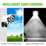LED соларни LED лампи, имитиращи камера за видеонаблюдение