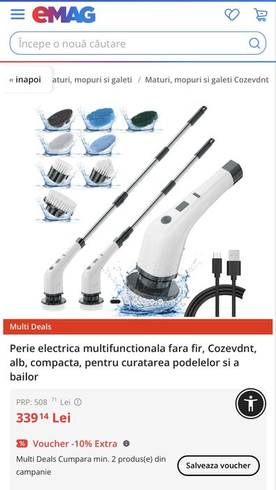Vand perie multifunctionala 9in1