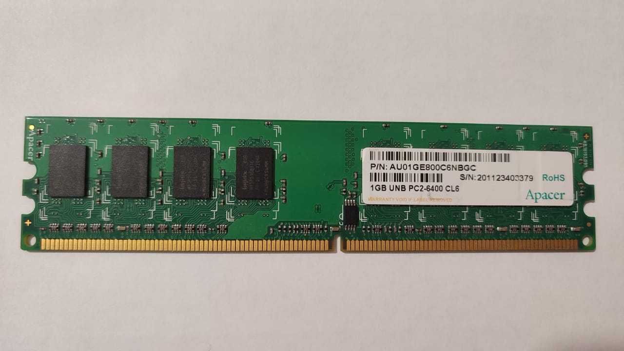 ОЗУ Apacer 1GB DDR2 800Mhz au01ge800c6nbgc