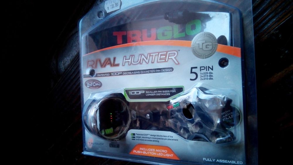 Мерник за лък-TRUGLO Sight rival hunter-5-Pin DDP