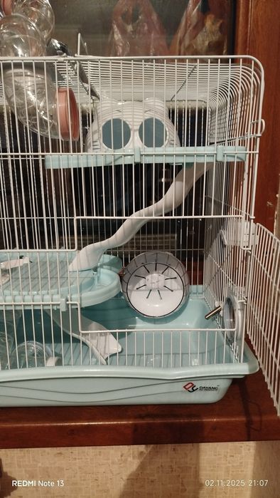 Клетка 2х этажная для хомячков