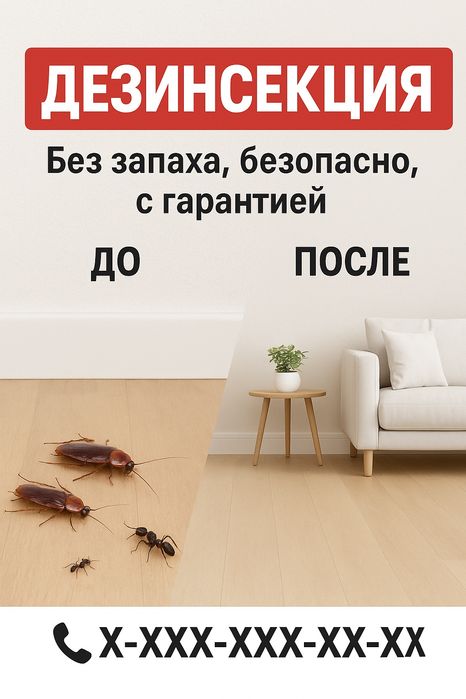 Профессиональное уничтожение клопов, тараканов и блох


3. Избавим от