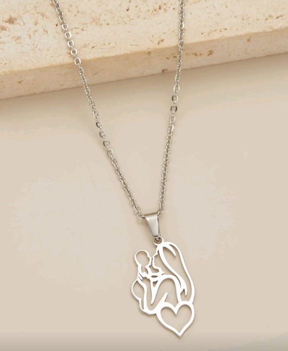 Lanț de argint mamă și bebe