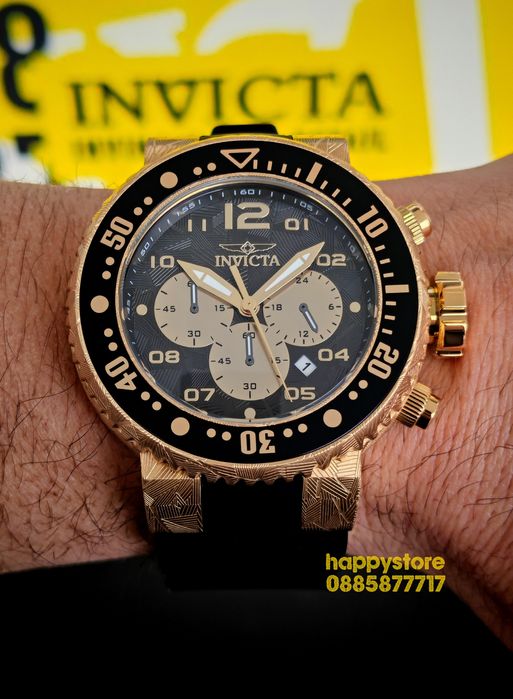INVICTA Hummer Gold 52mm, Инвикта нов ръчен часовник