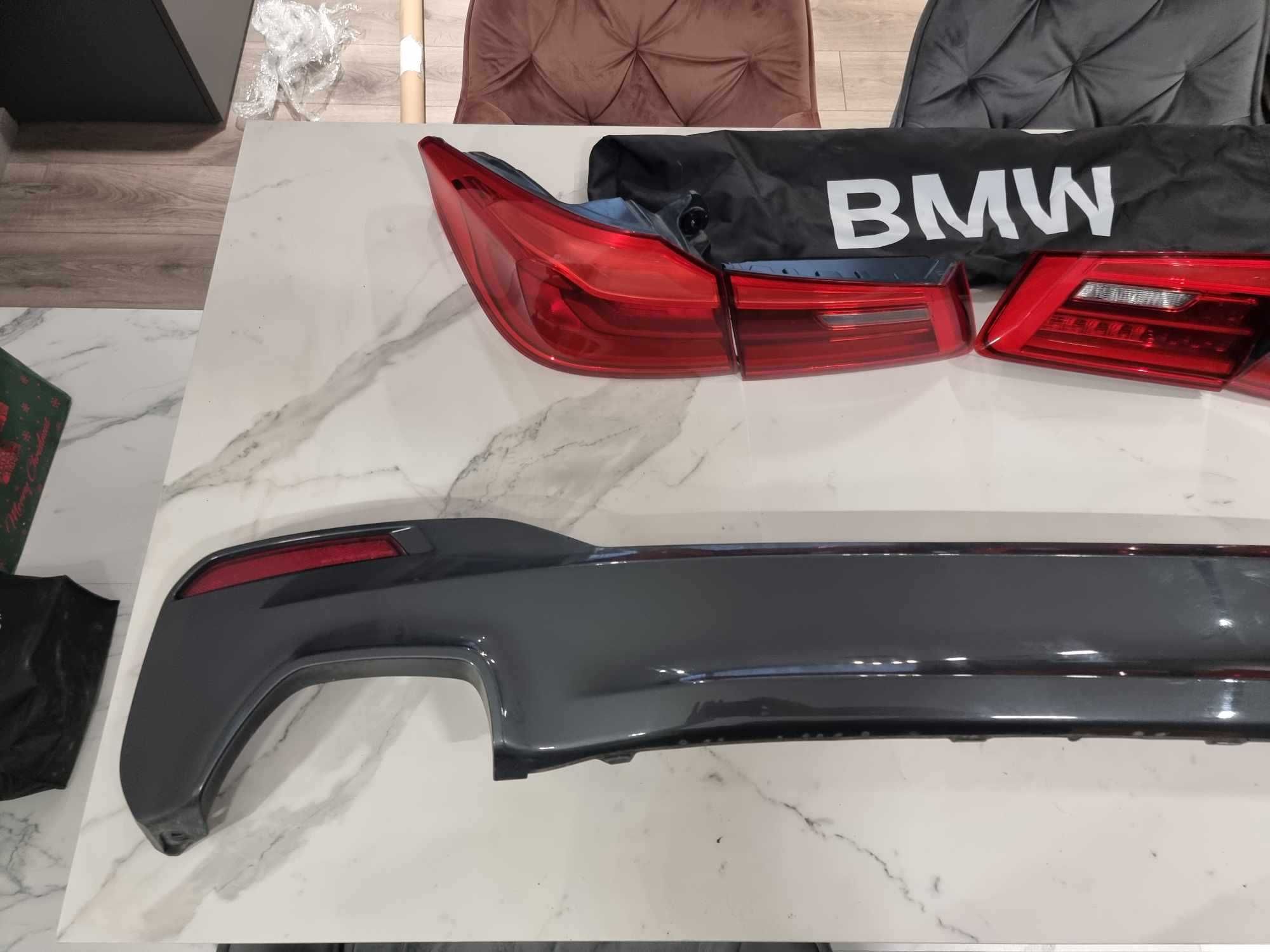 Оригинален дифузьор добавка задна М спорт М пакет броня BMW G30 2017