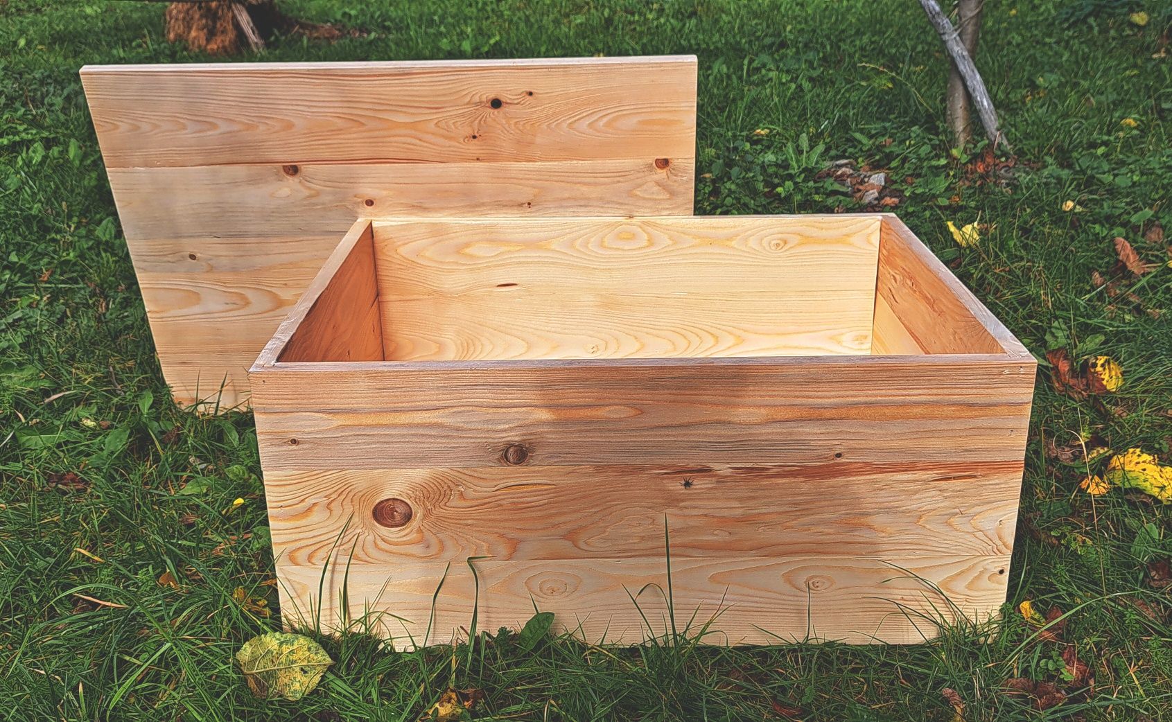Cutie din lemn cu capac 70x50x30