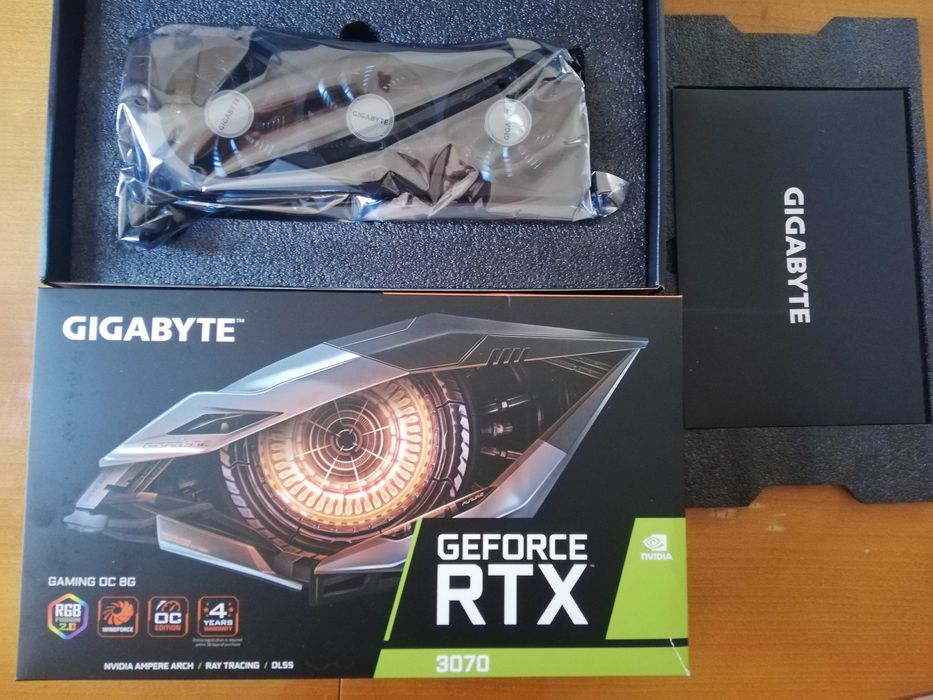 Видеокарта Gigabyte RTX 3070 Gaming OC 8 GB - Неразличима от нова