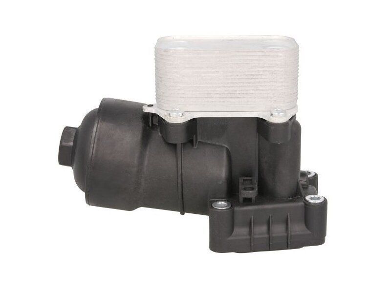 Radiator racire ulei motor, termoflot Audi A1 (8X), 05.2010-2018, motor 1.6 TDI, 66/77 kw, 2.0 TDI, 100/105 kw, diesel, 110x69x50 mm, cu carcasa filtru, din aluminiu