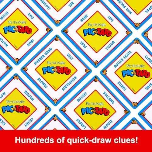 Нова Mattel Pic-Tato парти игра за деца и възрастни, компактна забавна