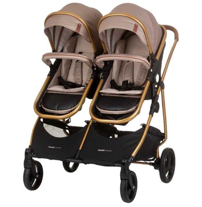 Carucior gemeni Chipolino Duo Smart 3 în 1 – 2 landouri + 2 scoici
