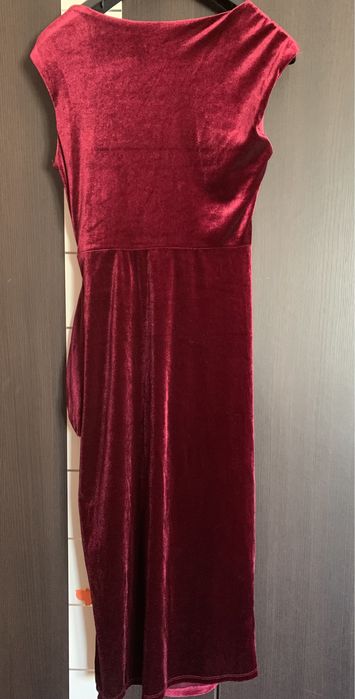 Rochie dama catifea bordo M/L