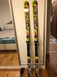 Ski-uri + legaturi FISCHER RC4, 175 cm, stare foarte buna