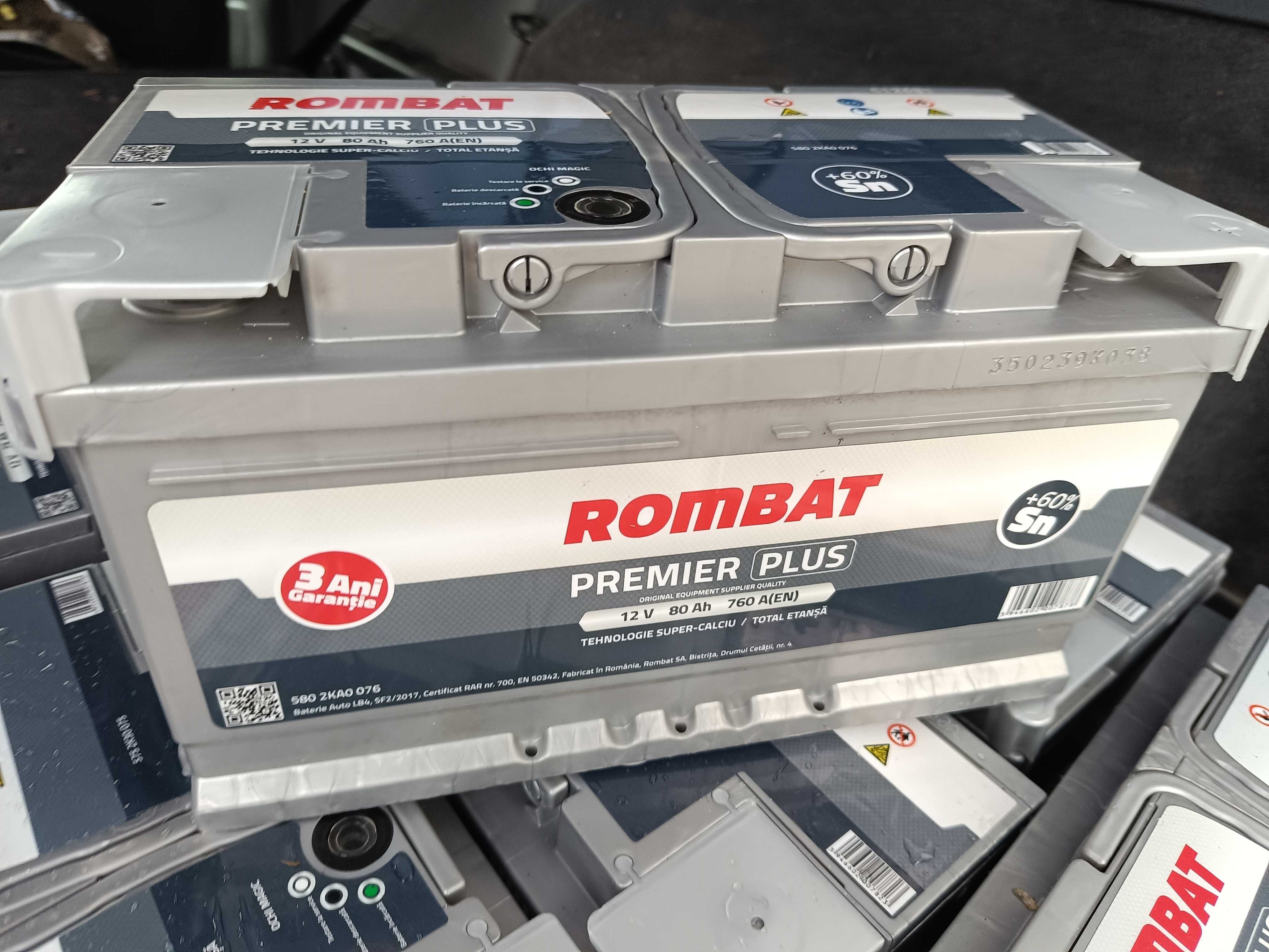Baterie acumulator auto ROMBAT Premier Plus 65ah 70ah 75ah 80ah 85ah