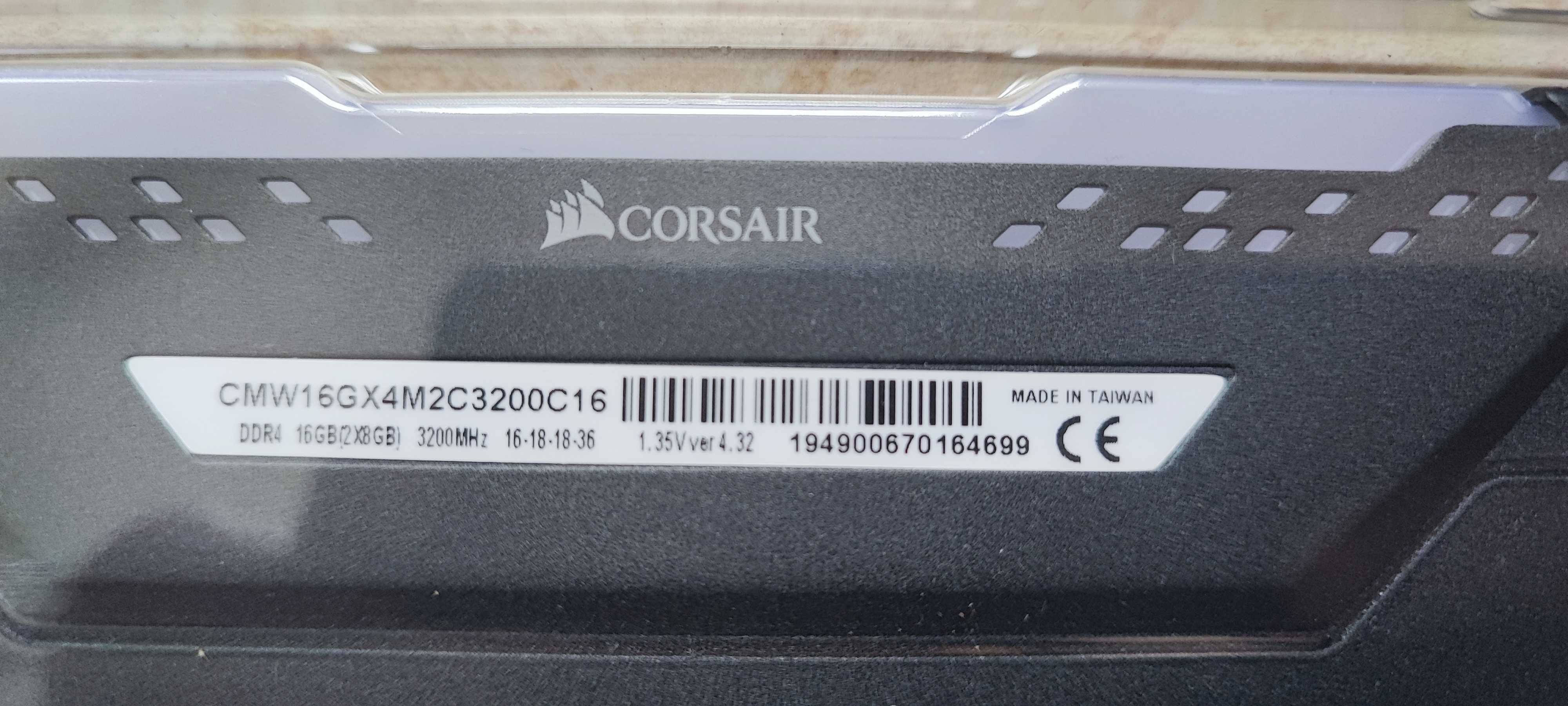 Corsair Vengeance RGB Pro DDR4 2x8-16GB 3200 mhz CMW16GX4M2C3200C16
