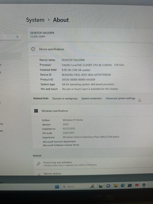 Calculator Asus v230ic i3