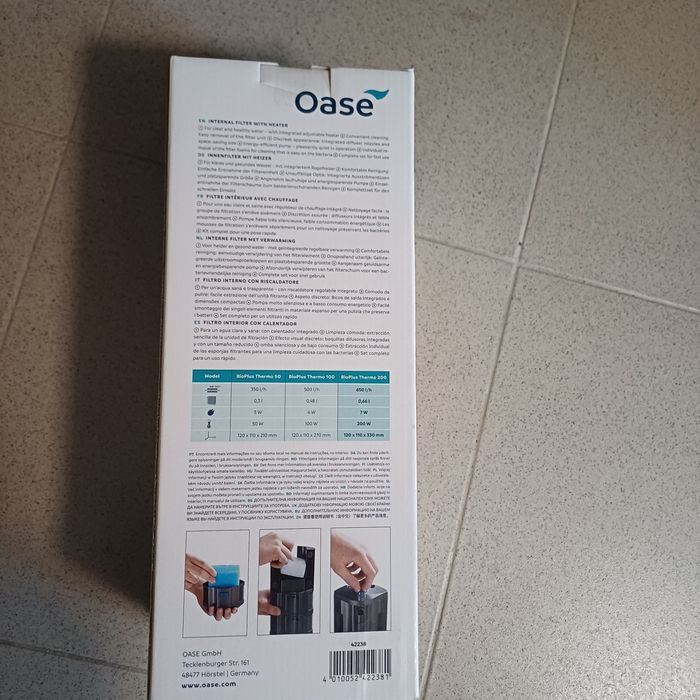 BioPlus Thermo 200, filtru intern Oase  cu încălzitor