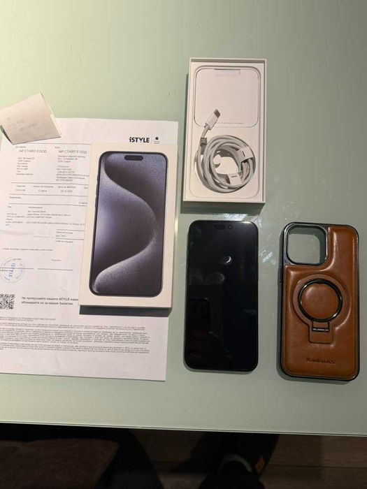 iPhone 15 Pro Max 256GB Blue Titanium – Отлично състояние!