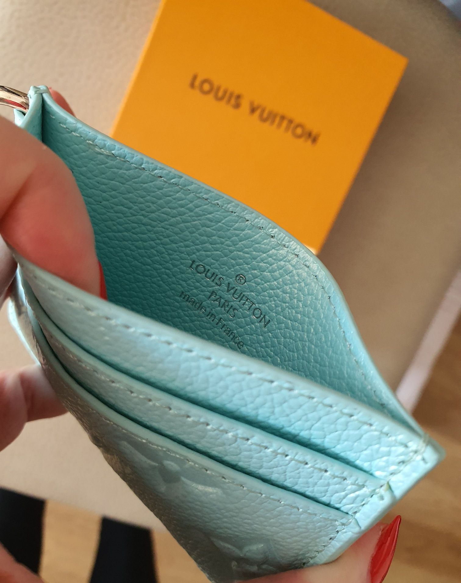 Portcard Louis Vuitton de piele portofel LV