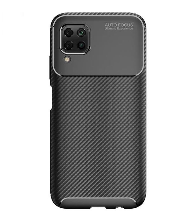 Huawei P40 P30 Lite/Pro - Husa Din Silicon Carbon Neagra, Black